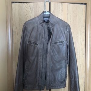 Faux leather Kenneth Cole Gray jacket
